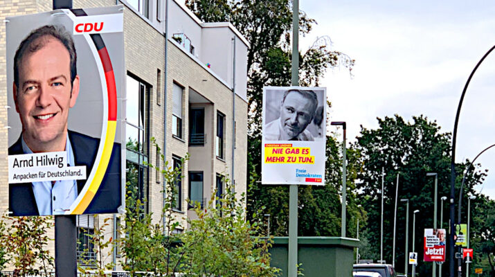 Wahlplakate in Selm