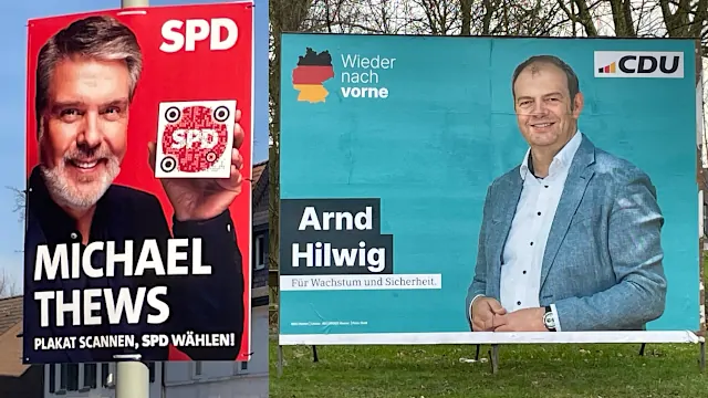 Wahlplakate Selm SPD CDU