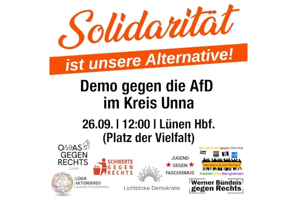 Demonstration gegen die AFD 26.09.2026